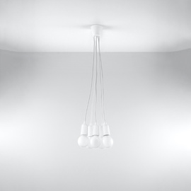 Lampe suspendue DIEGO 5 blanc
