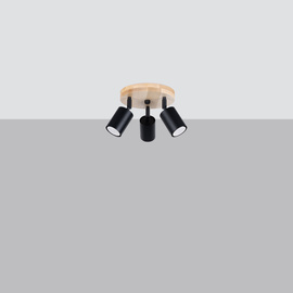 Plafonnier VERDO 3P noir