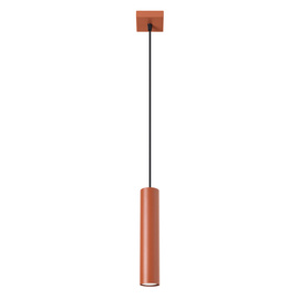 Lampe suspendue LAGOS 1 rouge ocre