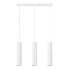 Lampe suspendue KARBON 3L blanc