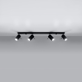 Plafonnier RING 4L noir