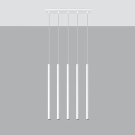 Lampe pendante PASTELO 5 blanc