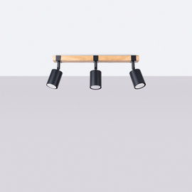 Plafonnier FAGER 3 noir