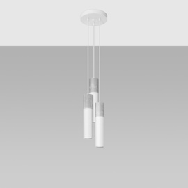 Lampe pendante BORGIO 3P blanc