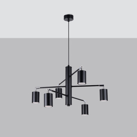 Lustre LEMMI 6 noir
