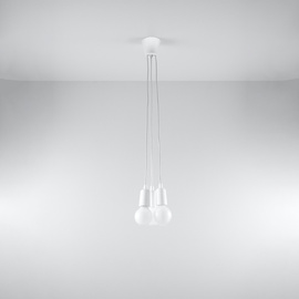 Lampe suspendue DIEGO 3 blanc