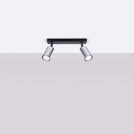 Plafonnier WINX 2 noir/chrome