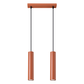 Lampe suspendue LAGOS 2 rouge ocre