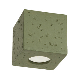 Plafonnier QUAD béton vert olive