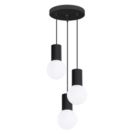 Lampe suspendue HALO 3P noir