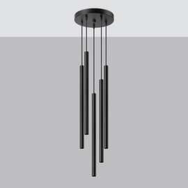Lampe suspendue PASTELO 5P noir