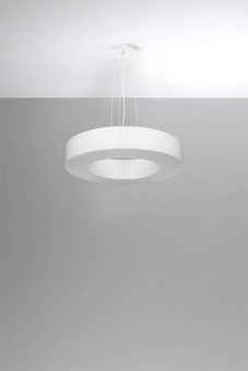 Lustre SATURNO SILM 50 blanc + 5x ampoule LED E27 4000K Froid 7.5W 650lm