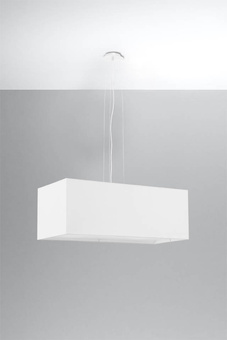 Lustre SANTA BIS 80 blanc + 3x ampoule LED E27 4000K Froid 7.5W 650lm