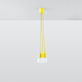 Lampe pendante DIEGO 3 jaune