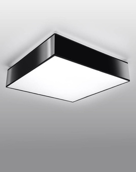 Plafond HORUS 25 BLACK + 1x ampoule LED E27 4000K Cold 7.5W 650lm