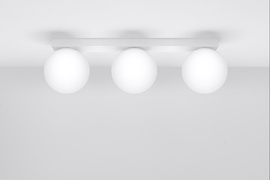 Plafond YOLI 3 blanc + 3x ampoule LED G9 4000K Froid 4.5W 460lm