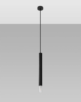 WEZYR 1 lampe suspendue noire + 1x ampoule LED G9 4000K Cold 4,5W 530lm