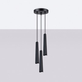 Lampe suspendue PRYSM 3P noir