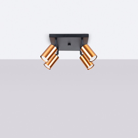 Plafonnier WINX 4 noir/cooper