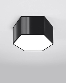 Plafond SUNDE 15 noir + 2x ampoule LED E27 3000K Warm 7.5W 620lm