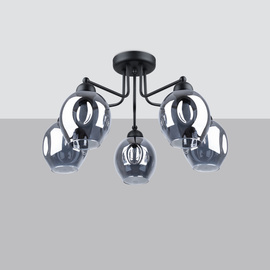 Lustre FILLAN 5 noir