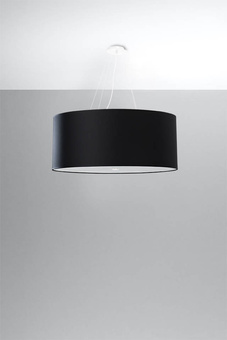 Lustre OTTO 70 noir + 6x ampoule LED E27 3000K Warm 7.5W 620lm