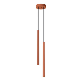 Lampe suspendue PASTELO 2 rouge ocre