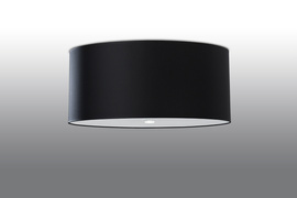 Plafond OTTO 60 noir + 5x ampoule LED E27 3000K Warm 7.5W 620lm
