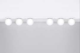 Plafond YOLI 6 blanc + 6x ampoule LED G9 3000K Warm 4.5W 450lm