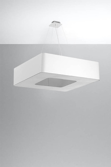 URANO 80 lustre blanc + 8x ampoule LED E27 4000K Froid 7.5W 650lm