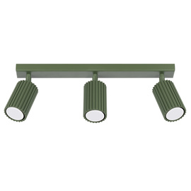 Plafonnier KARBON 3L vert olive