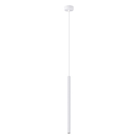 ARCHE 1 lampe suspendue blanche + 1x ampoule LED G9 3000K chaude 4.5W 450lm