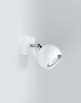 Applique OCULARE 1 blanche + 1x ampoule LED GU-10 3000K Warm 7W 620lm