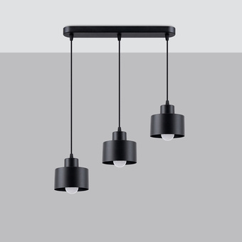 Lampe suspendue SAVAR 3 noir