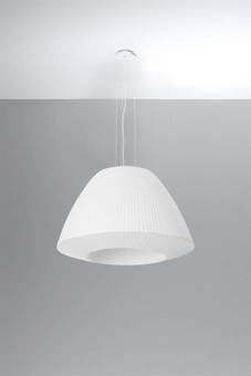 Lustre BELLA 60 blanc + 3x ampoule LED E27 3000K Warm 7.5W 620lm