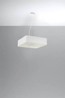 Lustre LOKKO 55 blanc + 5x ampoule LED E27 3000K Warm 7.5W 620lm