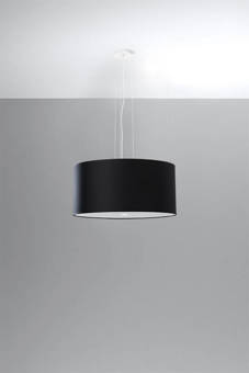 Lustre OTTO 50 noir + 5x ampoule LED E27 3000K Warm 7.5W 620lm