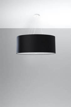 Lustre OTTO 70 noir + 6x ampoule LED E27 4000K Froid 7.5W 650lm