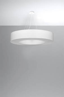 Lustre SATURNO 90 blanc + 8x ampoule LED E27 3000K Warm 7.5W 620lm