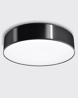 Plafond ARENA 25 BLACK + 1x ampoule LED E27 4000K Cold 7.5W 650lm