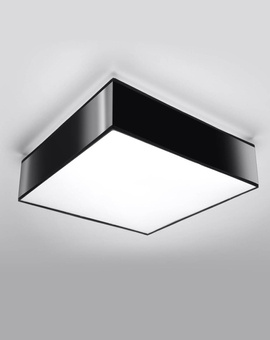 Plafond HORUS 35 BLACK + 2x ampoule LED E27 3000K Warm 7.5W 620lm