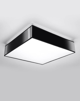 Plafond HORUS 45 BLACK + 3x ampoule LED E27 3000K Warm 7.5W 620lm