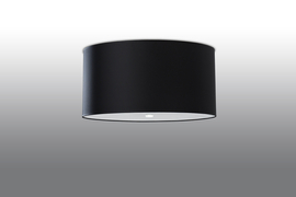 Plafond OTTO 50 noir + 5x ampoule LED E27 3000K Warm 7.5W 620lm