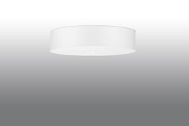 Plafond SKALA 50 blanc + 5x ampoule LED E27 3000K Warm 7.5W 620lm