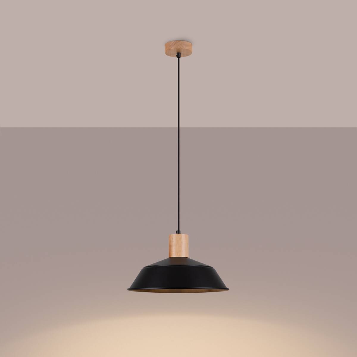 Lampe suspendue FANO noir