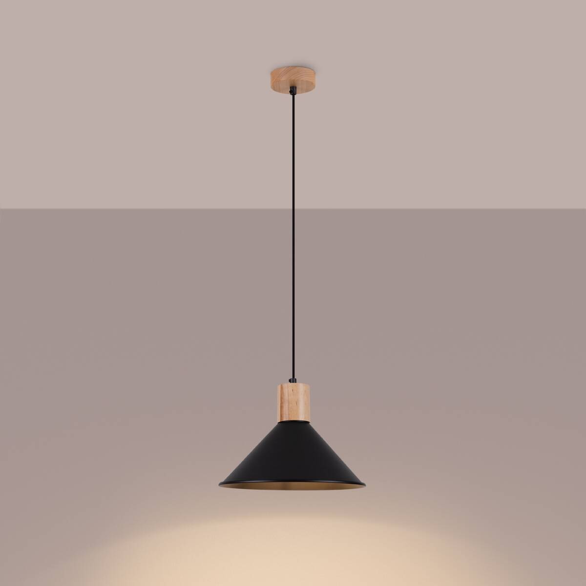 Lampe suspendue JAGA noir