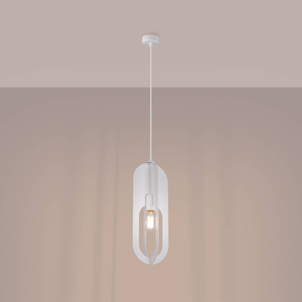 Lampe suspendue NICUS 1 blanc