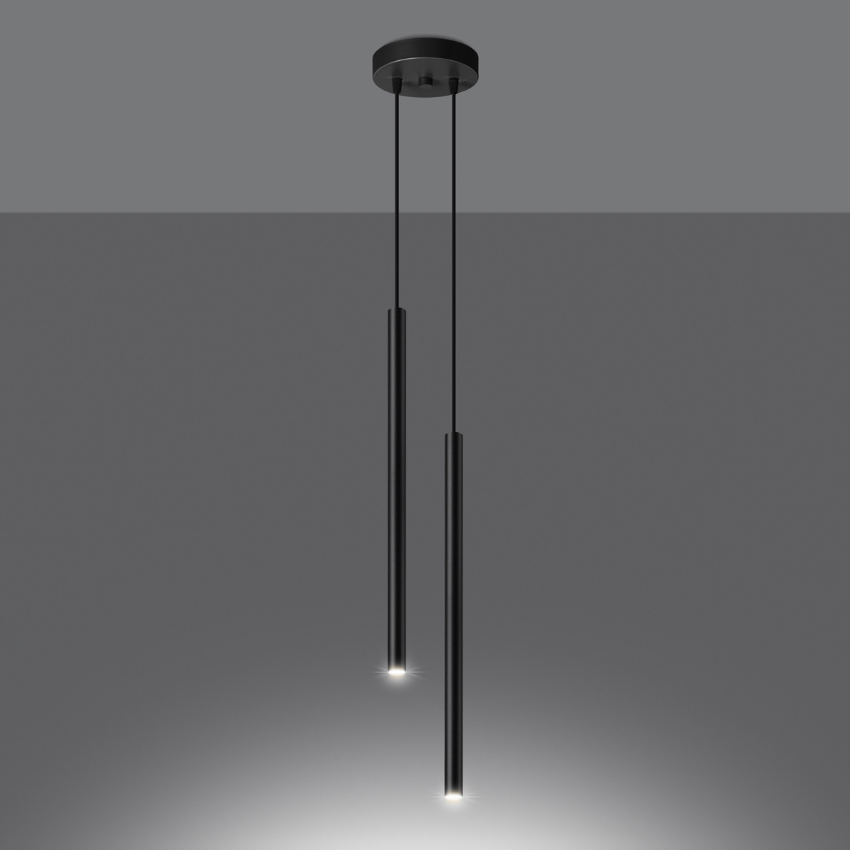 Lampe suspendue PASTELO 2 noir