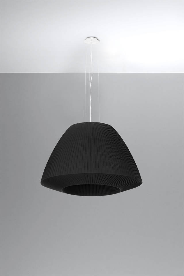 Lustre BELLA 60 noir + 3x ampoule LED E27 3000K Warm 7.5W 620lm