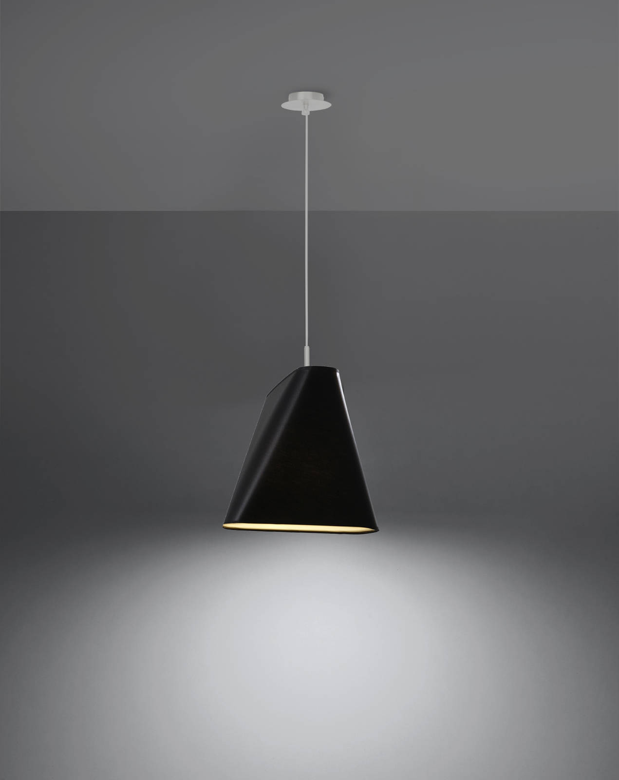 Lustre BLUM 1 noir + 1x ampoule LED E27 3000K Warm 7.5W 620lm